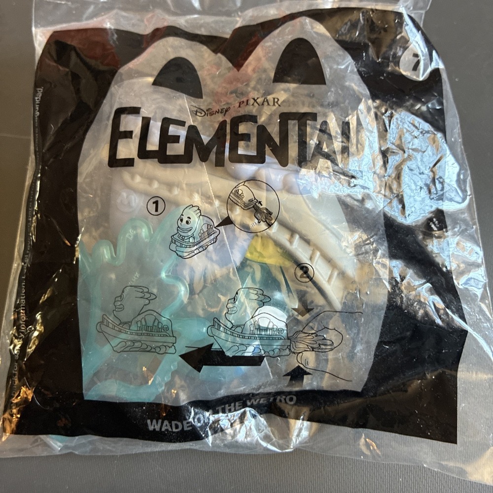 McDonalds Happy Meal Toy Disney Pixar Elemental #7 Wade On The Wetro 2023 New